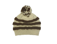 Load image into Gallery viewer, SANTOS slouchy hat w/messy pom pom

